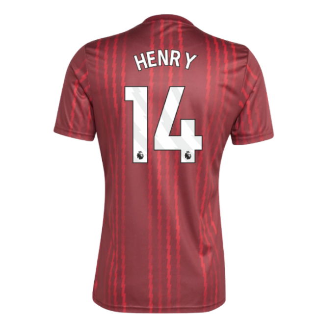 2025-2026 Arsenal Pre-Match Warm Up Shirt (Burgundy) (Henry 14)