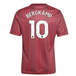 2025-2026 Arsenal Pre-Match Warm Up Shirt (Burgundy) - Kids (Bergkamp 10)