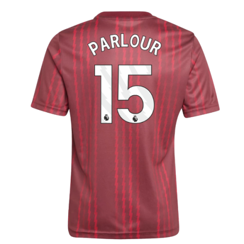 2025-2026 Arsenal Pre-Match Warm Up Shirt (Burgundy) - Kids (Parlour 15)