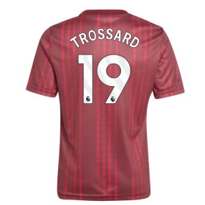 2025-2026 Arsenal Pre-Match Warm Up Shirt (Burgundy) - Kids (Trossard 19)