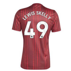 2025-2026 Arsenal Pre-Match Warm Up Shirt (Burgundy) (Lewis Skelly 49)