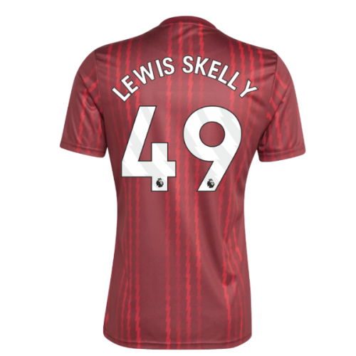 2025-2026 Arsenal Pre-Match Warm Up Shirt (Burgundy) (Lewis Skelly 49)