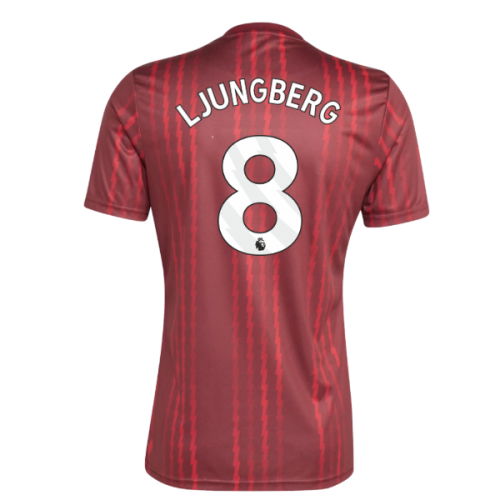 2025-2026 Arsenal Pre-Match Warm Up Shirt (Burgundy) (Ljungberg 8)