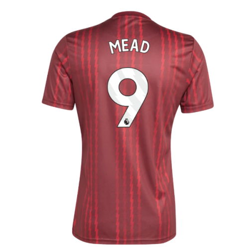 2025-2026 Arsenal Pre-Match Warm Up Shirt (Burgundy) (Mead 9)