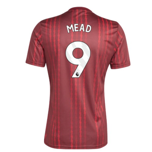 2025-2026 Arsenal Pre-Match Warm Up Shirt (Burgundy) (Mead 9)