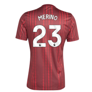 2025-2026 Arsenal Pre-Match Warm Up Shirt (Burgundy) (Merino 23)