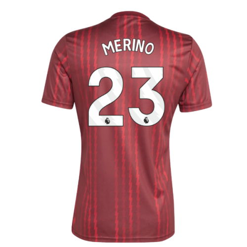 2025-2026 Arsenal Pre-Match Warm Up Shirt (Burgundy) (Merino 23)