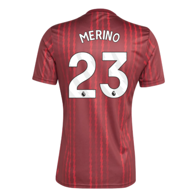 2025-2026 Arsenal Pre-Match Warm Up Shirt (Burgundy) (Merino 23)