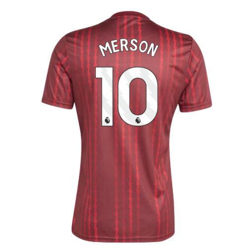 2025-2026 Arsenal Pre-Match Warm Up Shirt (Burgundy) (Merson 10)