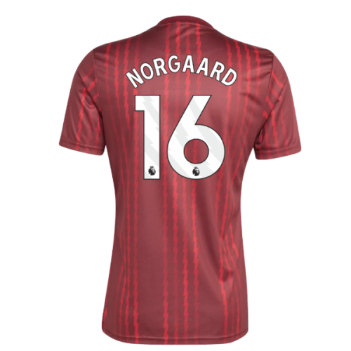 2025-2026 Arsenal Pre-Match Warm Up Shirt (Burgundy) (Norgaard 16)