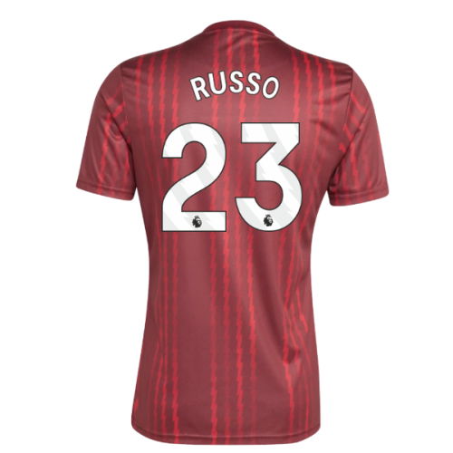 2025-2026 Arsenal Pre-Match Warm Up Shirt (Burgundy) (Russo 23)