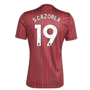 2025-2026 Arsenal Pre-Match Warm Up Shirt (Burgundy) (S.Cazorla 19)