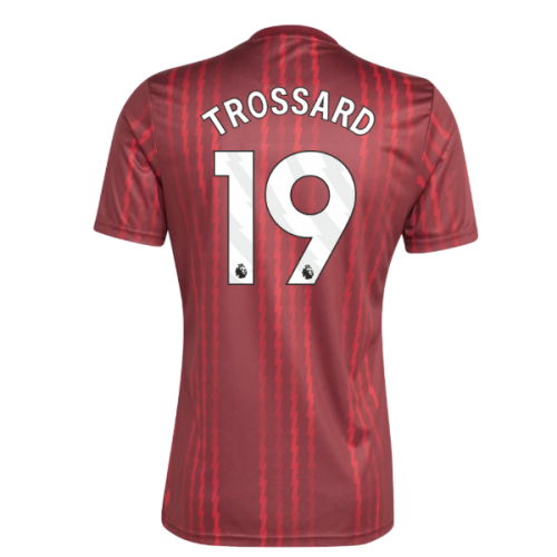2025-2026 Arsenal Pre-Match Warm Up Shirt (Burgundy) (Trossard 19)