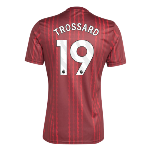 2025-2026 Arsenal Pre-Match Warm Up Shirt (Burgundy) (Trossard 19)