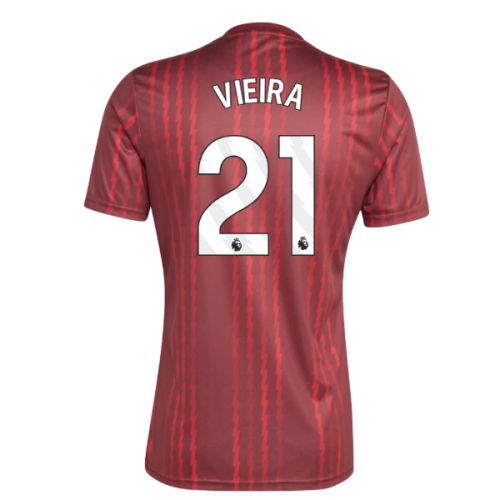 2025-2026 Arsenal Pre-Match Warm Up Shirt (Burgundy) (Vieira 21)