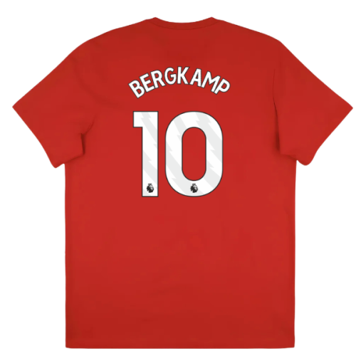 2025-2026 Arsenal Season Graphic Tee (Scarlet) (Bergkamp 10)