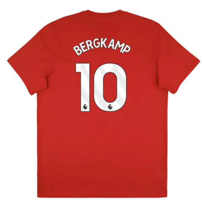 2025-2026 Arsenal Season Graphic Tee (Scarlet) (Bergkamp 10)
