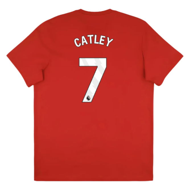 2025-2026 Arsenal Season Graphic Tee (Scarlet) (Catley 7)
