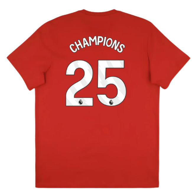 2025-2026 Arsenal Season Graphic Tee (Scarlet) (Champions 25)