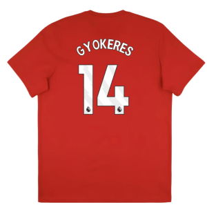 2025-2026 Arsenal Season Graphic Tee (Scarlet) (Gyokeres 14)
