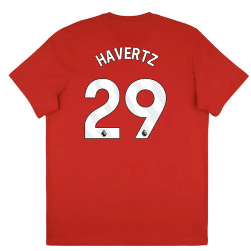 2025-2026 Arsenal Season Graphic Tee (Scarlet) (Havertz 29)