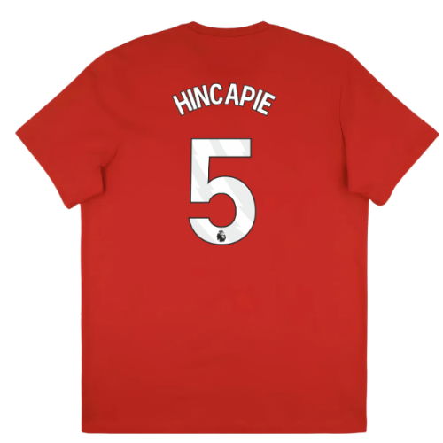 2025-2026 Arsenal Season Graphic Tee (Scarlet) (Hincapie 5)