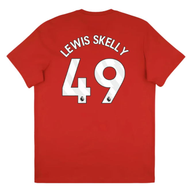 2025-2026 Arsenal Season Graphic Tee (Scarlet) (Lewis Skelly 49)