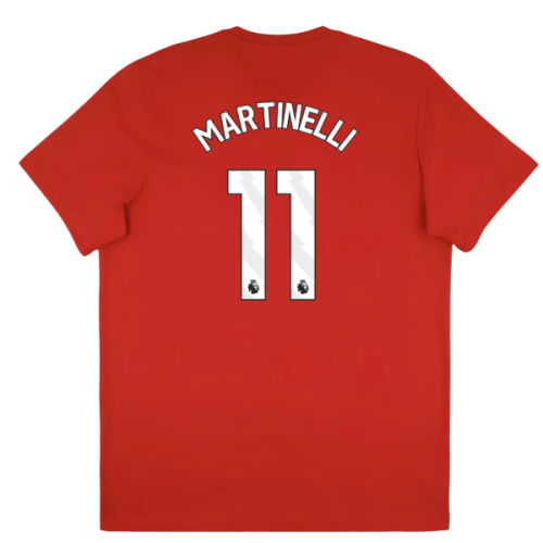 2025-2026 Arsenal Season Graphic Tee (Scarlet) (Martinelli 11)