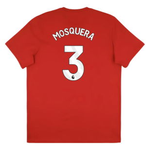 2025-2026 Arsenal Season Graphic Tee (Scarlet) (Mosquera 3)
