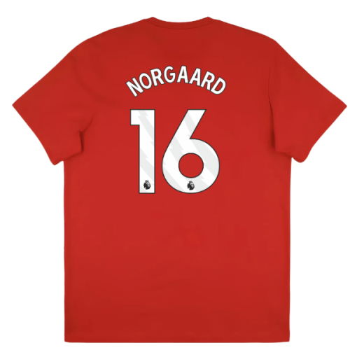 2025-2026 Arsenal Season Graphic Tee (Scarlet) (Norgaard 16)