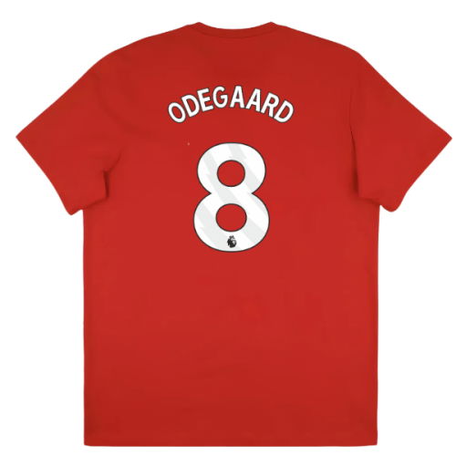 2025-2026 Arsenal Season Graphic Tee (Scarlet) (Odegaard 8)