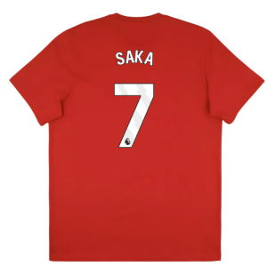 2025-2026 Arsenal Season Graphic Tee (Scarlet) (Saka 7)