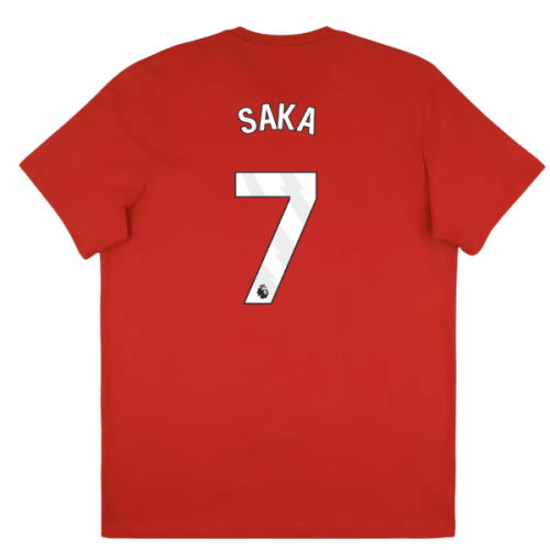 2025-2026 Arsenal Season Graphic Tee (Scarlet) (Saka 7)
