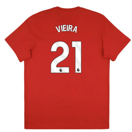 2025-2026 Arsenal Season Graphic Tee (Scarlet) (Vieira 21)