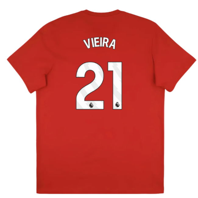 2025-2026 Arsenal Season Graphic Tee (Scarlet) (Vieira 21)