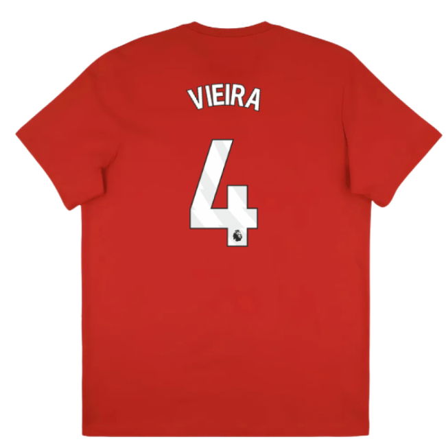 2025-2026 Arsenal Season Graphic Tee (Scarlet) (Vieira 4)