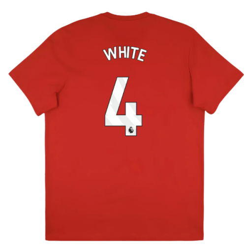 2025-2026 Arsenal Season Graphic Tee (Scarlet) (White 4)