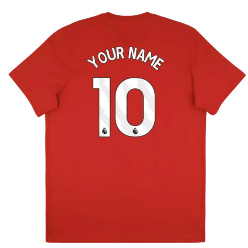 2025-2026 Arsenal Season Graphic Tee (Scarlet) (Your Name)