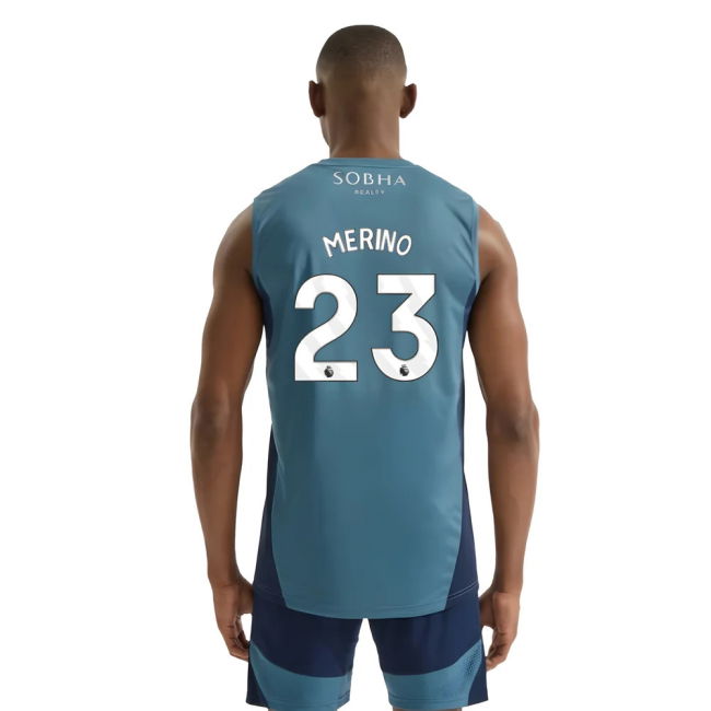 2025-2026 Arsenal Sleeveless Jersey (Blanch Blue) (Merino 23)