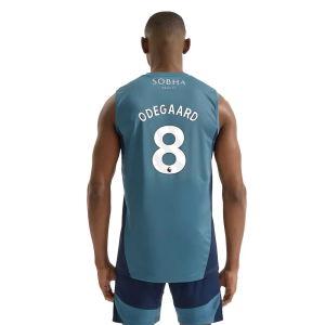 2025-2026 Arsenal Sleeveless Jersey (Blanch Blue) (Odegaard 8)