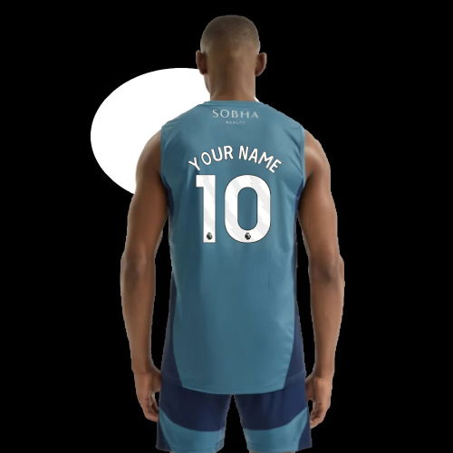 2025-2026 Arsenal Sleeveless Jersey (Blanch Blue) (Your Name)