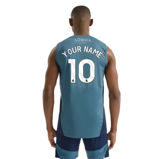 2025-2026 Arsenal Sleeveless Jersey (Blanch Blue) (Your Name)