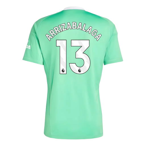 2025-2026 Arsenal Third Goalkeeper Shirt (Green) (Arrizabalaga 13)