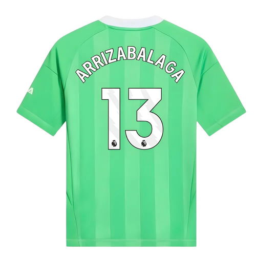2025-2026 Arsenal Third Goalkeeper Shirt (Green) - Kids (Arrizabalaga 13)