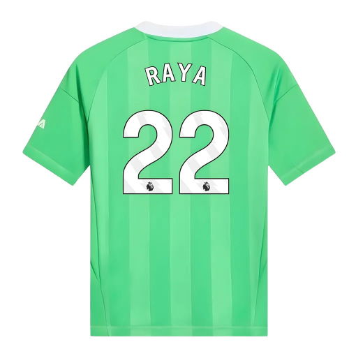 2025-2026 Arsenal Third Goalkeeper Shirt (Green) - Kids (Raya 22)
