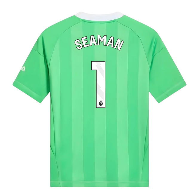 2025-2026 Arsenal Third Goalkeeper Shirt (Green) - Kids (Seaman 1)