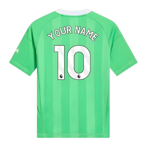 2025-2026 Arsenal Third Goalkeeper Shirt (Green) - Kids (Your Name)