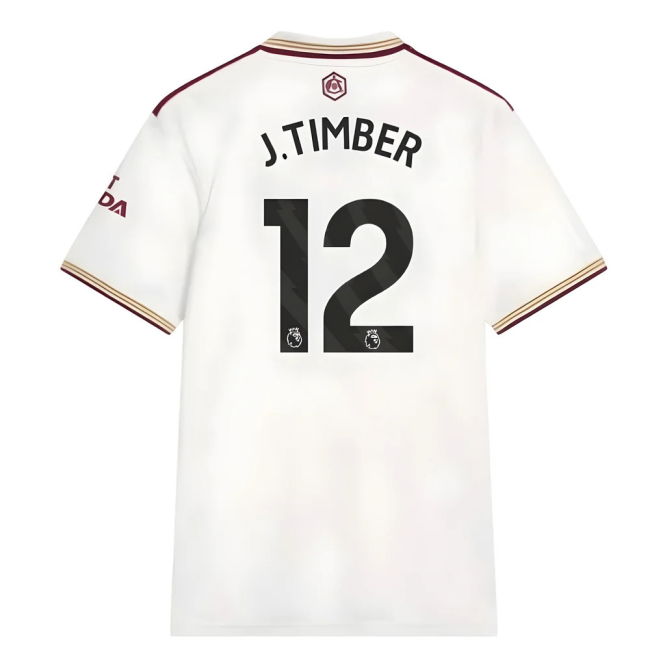 2025-2026 Arsenal Third Shirt (J.Timber 12)