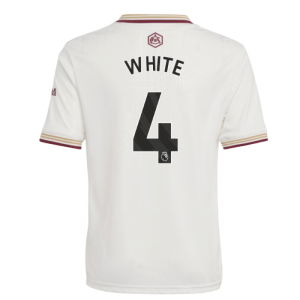 2025-2026 Arsenal Third Shirt (Kids) (White 4)