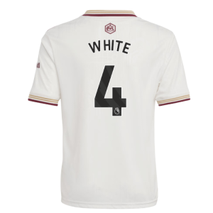 2025-2026 Arsenal Third Shirt (Kids) (White 4)